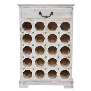 Shabby Chic Weinregal Lucan 20 Flaschen ~ weiss