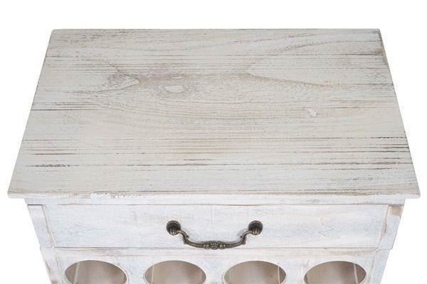 Shabby Chic Weinregal Lucan 20 Flaschen ~ weiss