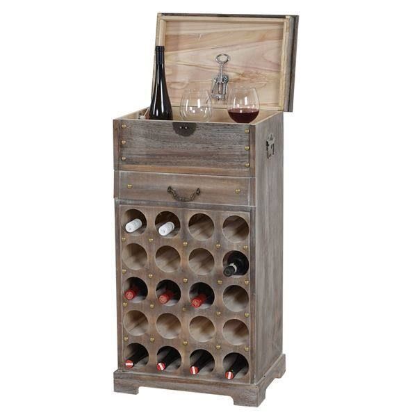 Shabby Chic Weinregal Lucan für 20 Flaschen