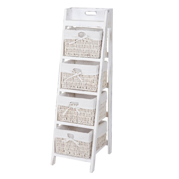 Shabby Chick Badregal Goiana Vintage ~ weiss