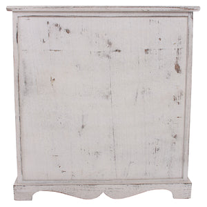 Shabby Kommode mit 3 Körben Vintage ~ weiss