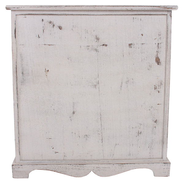 Shabby Kommode mit 3 Körben Vintage ~ weiss