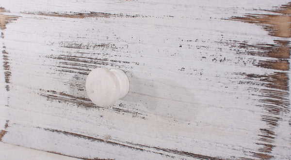 Shabby Kommode mit 3 Körben Vintage ~ weiss