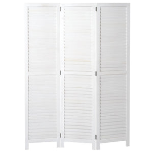 Shabby-Look Paravent Vintage 170x120cm weiss