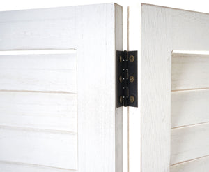 Shabby-Look Paravent Vintage 170x205cm weiss