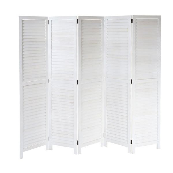 Shabby-Look Paravent Vintage 170x205cm weiss
