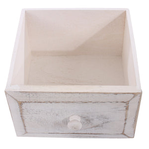 Shaby Chic Kommode 74x30x25cm Vintage weiss