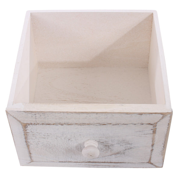 Shaby Chic Kommode 74x30x25cm Vintage weiss