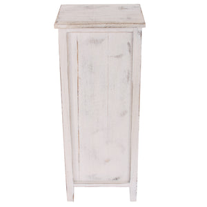 Shaby Chic Kommode 74x30x25cm Vintage weiss