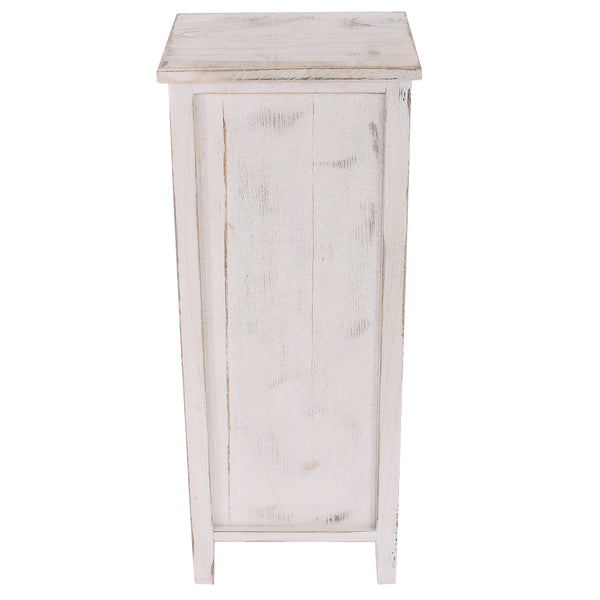 Shaby Chic Kommode 74x30x25cm Vintage weiss