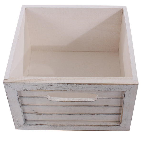 Shaby Chic Kommode 74x30x25cm Vintage weiss