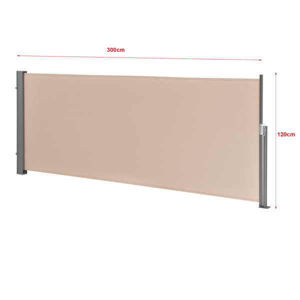 Tenda laterale Mulhacén 120x300 cm colore sabbia
