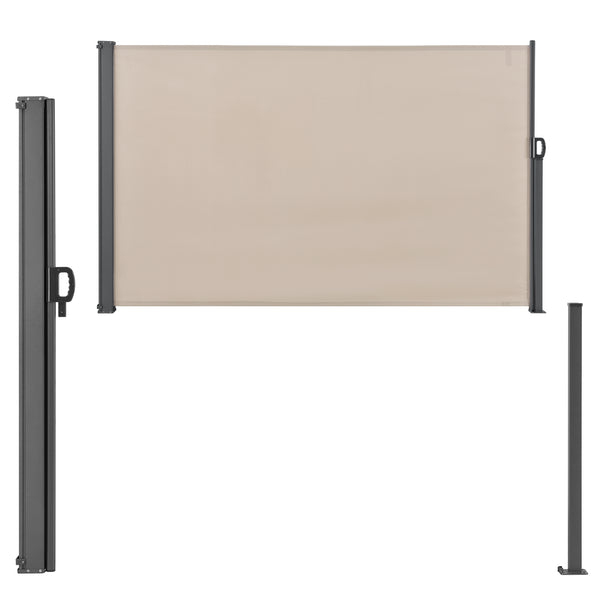 Tenda da sole laterale Mulhacén 160x300cm color sabbia per la privacy