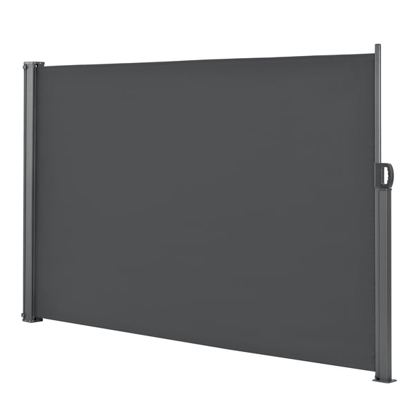 Tenda da sole laterale Mulhacén 160x300cm grigia per la privacy
