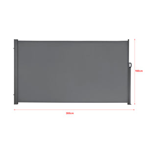Tendalino laterale Mulhacén 160x300cm grigio medio