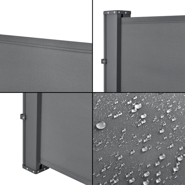 Tendalino laterale Mulhacén 160x300cm grigio medio