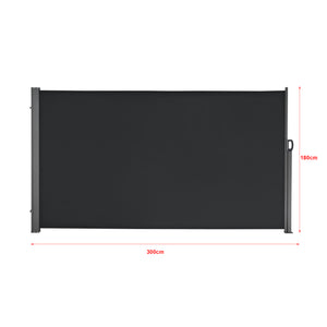 Tendalino laterale Mulhacén 180x300cm nero