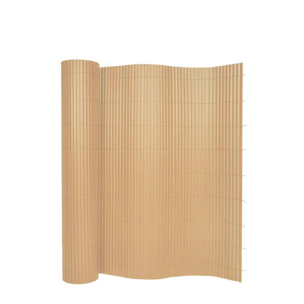 Sichtschutzmatte PVC 300 x 140 cm Bambusoptik