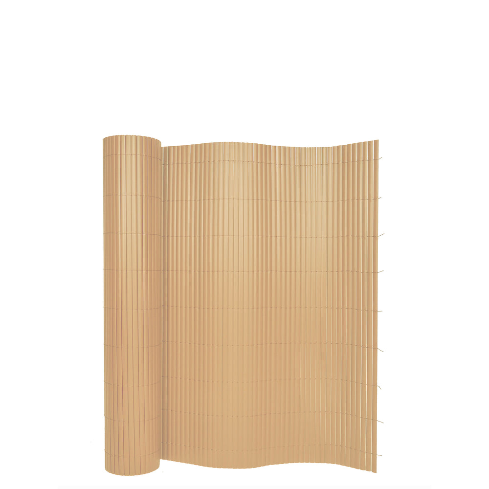 Sichtschutzmatte PVC 500 x 100 cm Bambusoptik