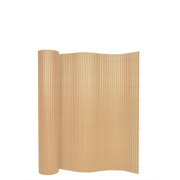 Tappetino frangivista in PVC 500 x 100 cm effetto bambù