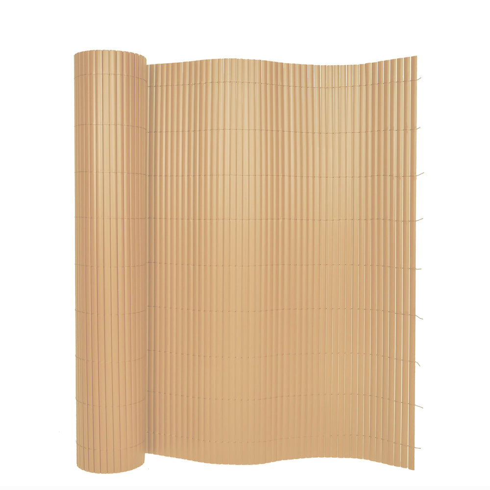 Sichtschutzmatte PVC 500 x 200 cm Bambusoptik
