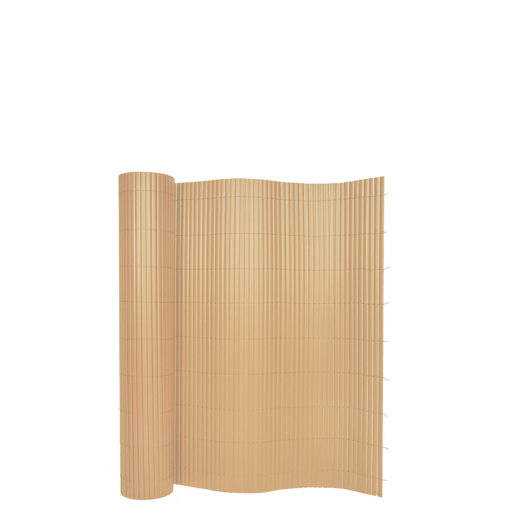 Sichtschutzmatte PVC 400 x 80 cm Bambusoptik