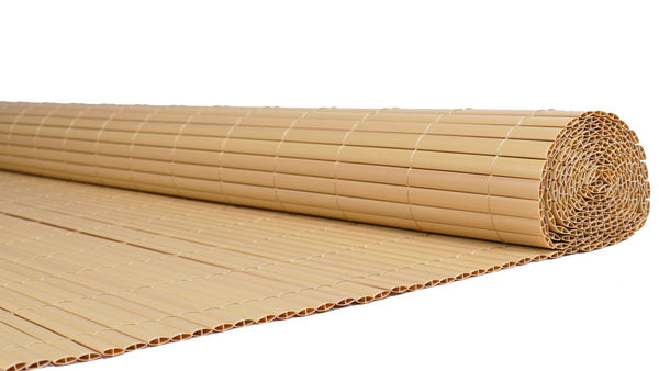 Tappetino frangivista in PVC 500 x 140 cm effetto bambù