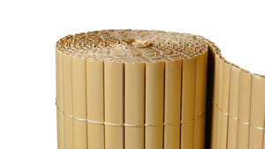 Tappetino frangivista in PVC 500 x 100 cm effetto bambù