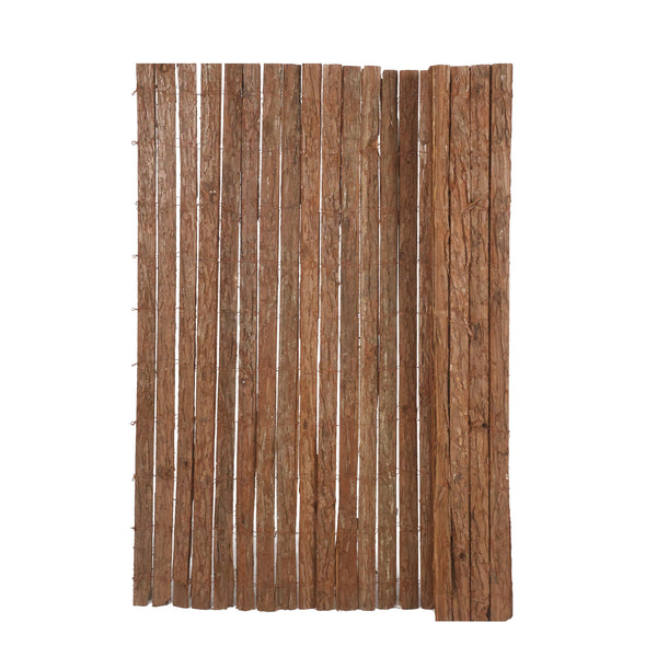 Recinzione per la privacy in corteccia, 300 x 100 cm