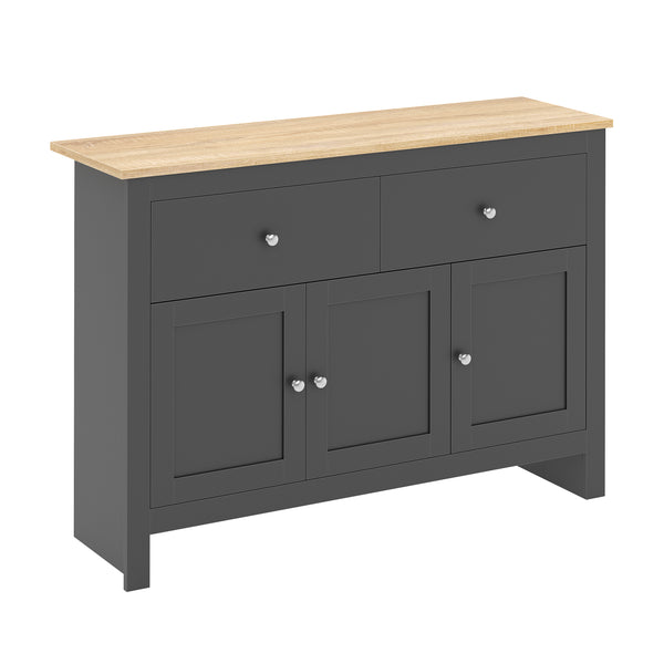 Sideboard ARLES 117 x 35 x 82 cm anthrazit