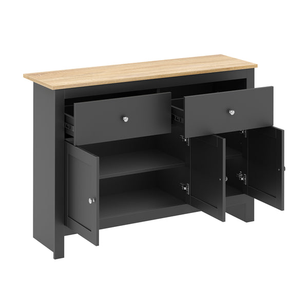 Sideboard ARLES 117 x 35 x 82 cm anthrazit