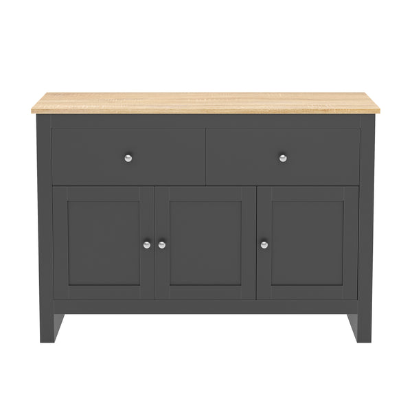 Sideboard ARLES 117 x 35 x 82 cm anthrazit