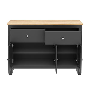 Sideboard ARLES 117 x 35 x 82 cm anthrazit