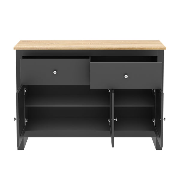 Sideboard ARLES 117 x 35 x 82 cm anthrazit