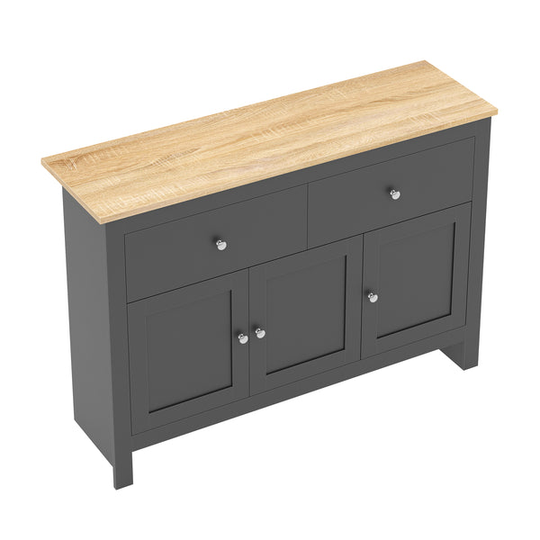 Sideboard ARLES 117 x 35 x 82 cm anthrazit