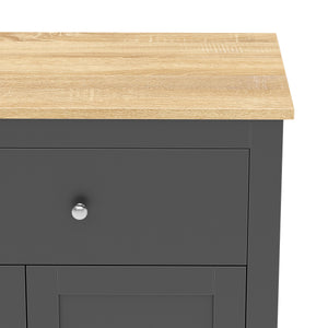 Sideboard ARLES 117 x 35 x 82 cm anthrazit