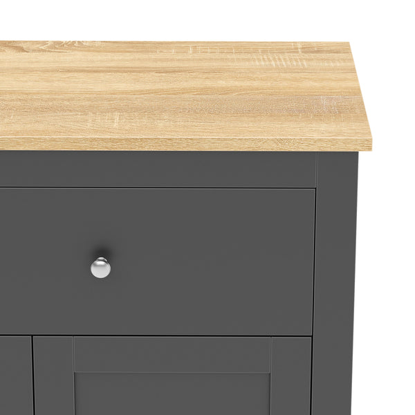 Sideboard ARLES 117 x 35 x 82 cm anthrazit