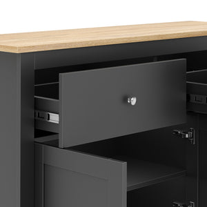 Sideboard ARLES 117 x 35 x 82 cm anthrazit