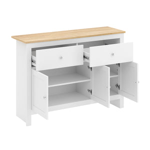Sideboard ARLES 117 x 35 x 82 cm weiss