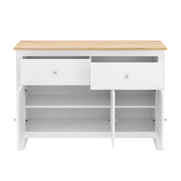 Sideboard ARLES 117 x 35 x 82 cm weiss