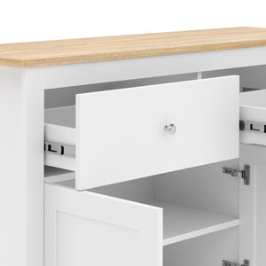 Sideboard ARLES 117 x 35 x 82 cm weiss