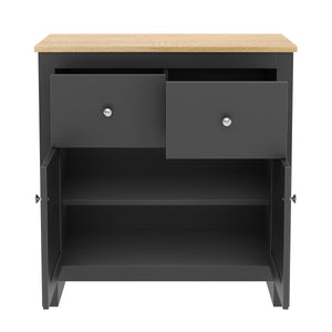 Sideboard ARLES 79 x 35 x 80 cm anthrazit