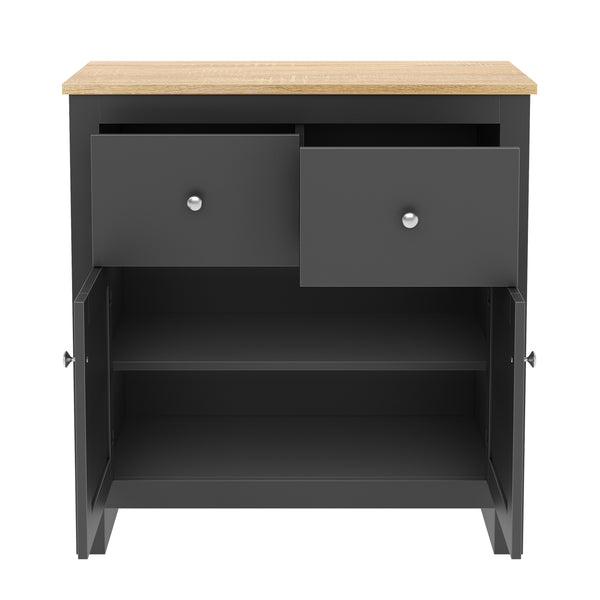 Sideboard ARLES 79 x 35 x 80 cm anthrazit