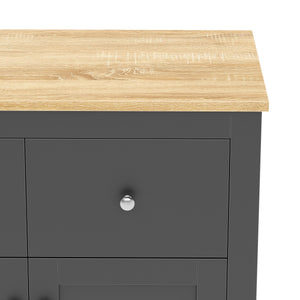 Sideboard ARLES 79 x 35 x 80 cm anthrazit
