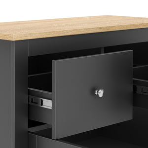 Sideboard ARLES 79 x 35 x 80 cm anthrazit