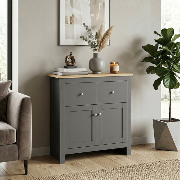 Sideboard ARLES 79 x 35 x 80 cm anthrazit