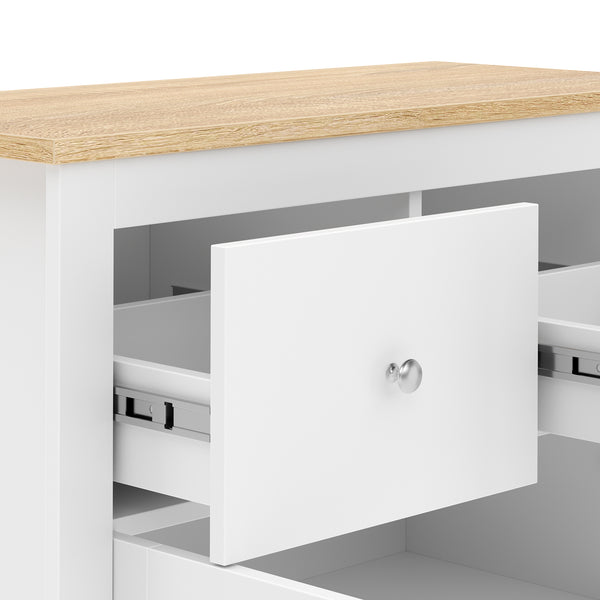 Sideboard ARLES 79 x 35 x 80 cm weiss
