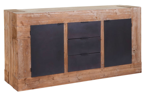 Sideboard Anrichte, Tanne Holz rustikal massiv 90x160x45cm 67kg