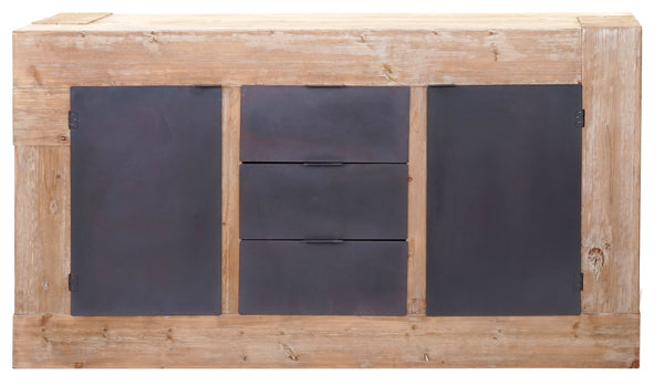 Sideboard Anrichte, Tanne Holz rustikal massiv 90x160x45cm 67kg