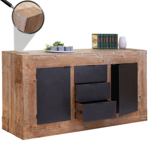 Sideboard Anrichte, Tanne Holz rustikal massiv 90x160x45cm 67kg